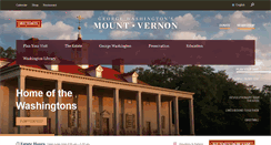 Desktop Screenshot of mountvernon.org