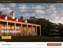 Tablet Screenshot of mountvernon.org